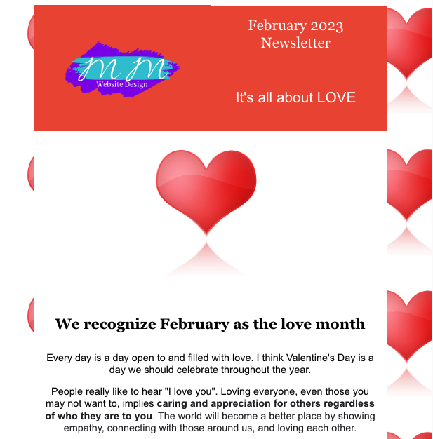 Feb 2023 Newsletter - MM Website Design