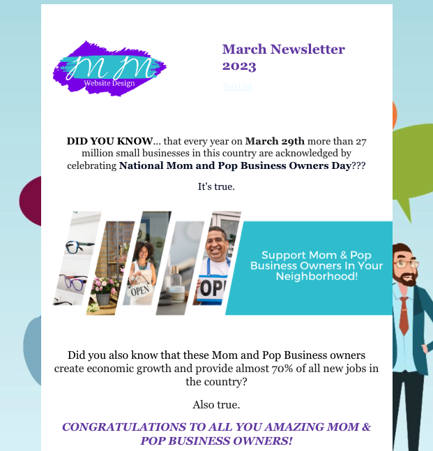 March 2023 Newsletter - MM Website Design